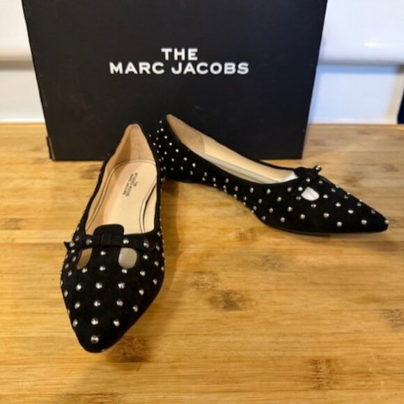 THE MARC JACOBS Studded Mouse Pointed-Toe Flats - Picture 5 of 16